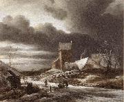 Winter Landscape af RUISDAEL, Jacob Isaackszon van